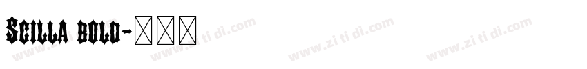 Scilla bold字体转换